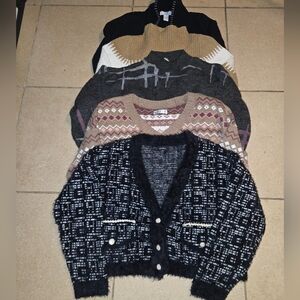 Cardigan Bundle of 5 Sweaters Woman Size M